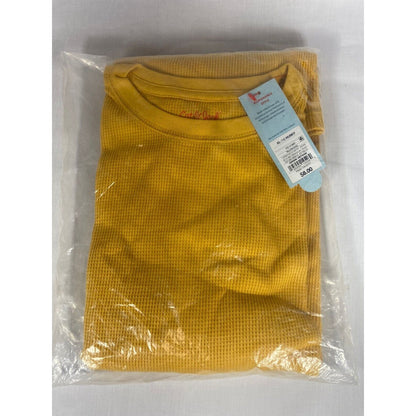 Wholesale Lot of 8 Boys' Cat & Jack Thermal Shirts Mustard Yellow XL (16) Husky